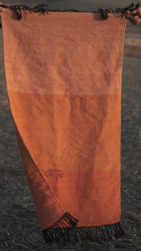 Plant-Dyed Coral Rug
