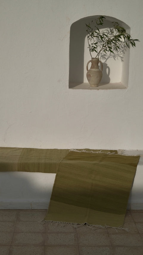 Plant-Dyed Olive Rug