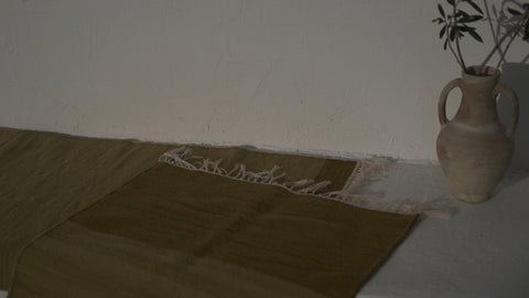 Plant-Dyed Olive Rug
