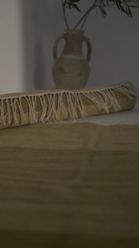 Plant-Dyed Olive Rug