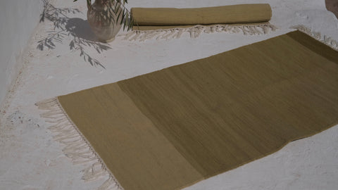 Plant-Dyed Olive Rug