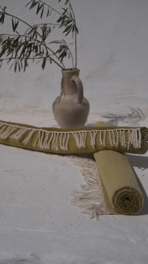 Plant-Dyed Olive Rug