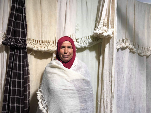 Handwoven Sidi Bou Zid Shawl