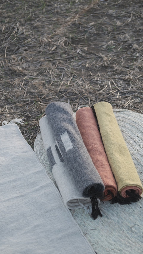 Plant-Dyed Coral Rug